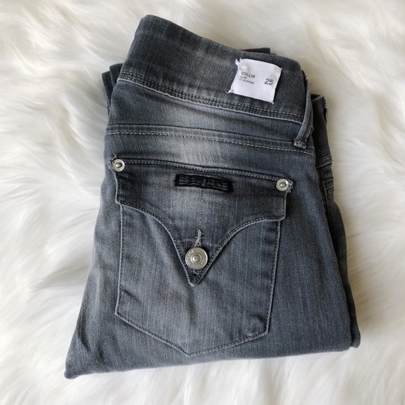 Hudson Jeans Denim - Hudson Collin Skinny Jeans in Wreckless Gray